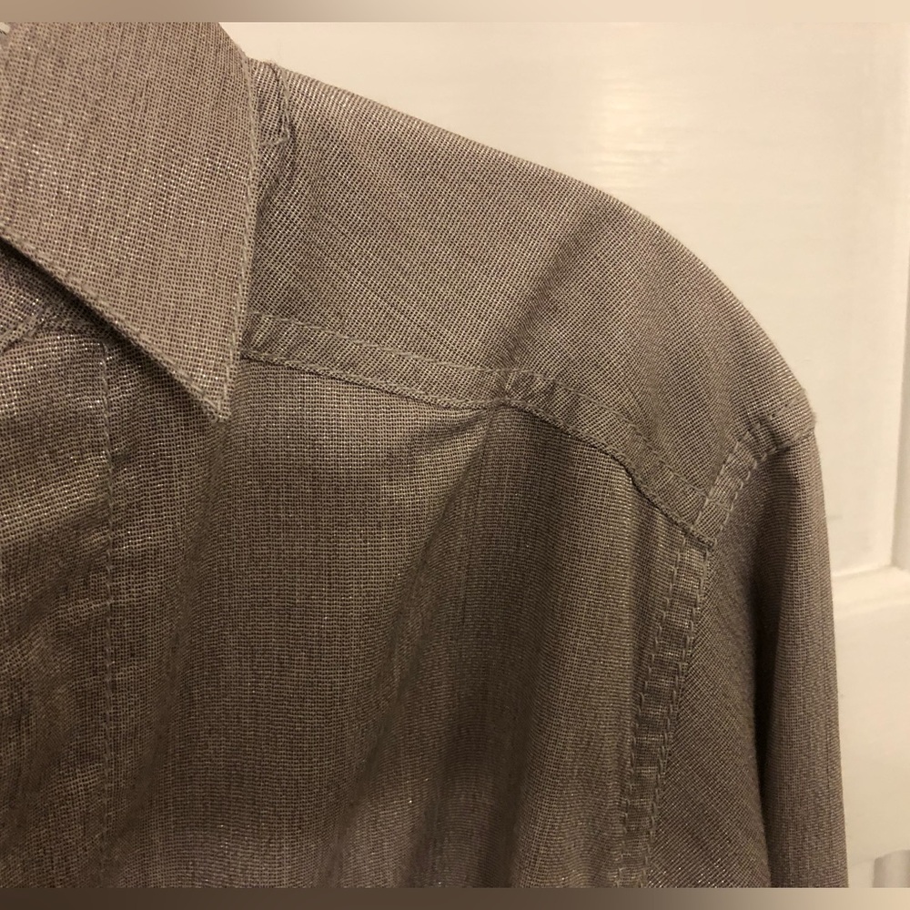 Never worn Byron Lars shimmery shirt dress 12 - Picture 3 of 4